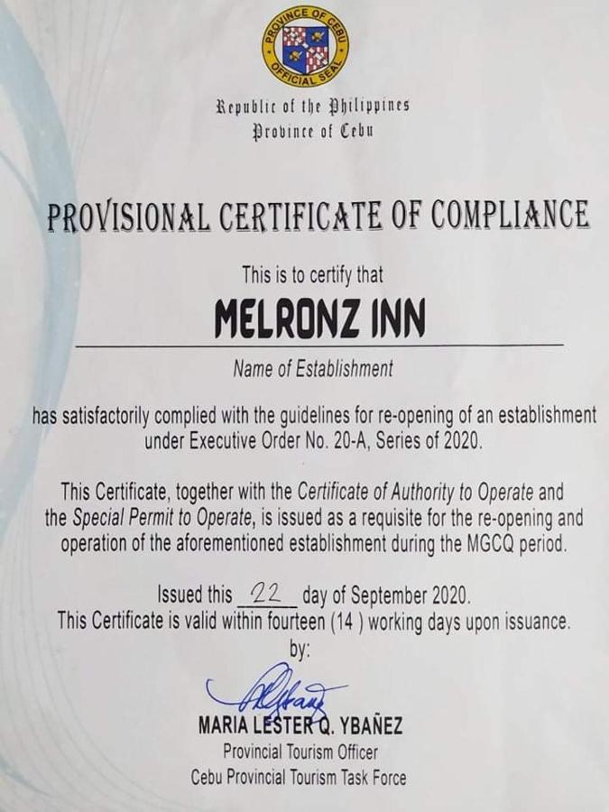 Melronz Inn Oslob Dış mekan fotoğraf